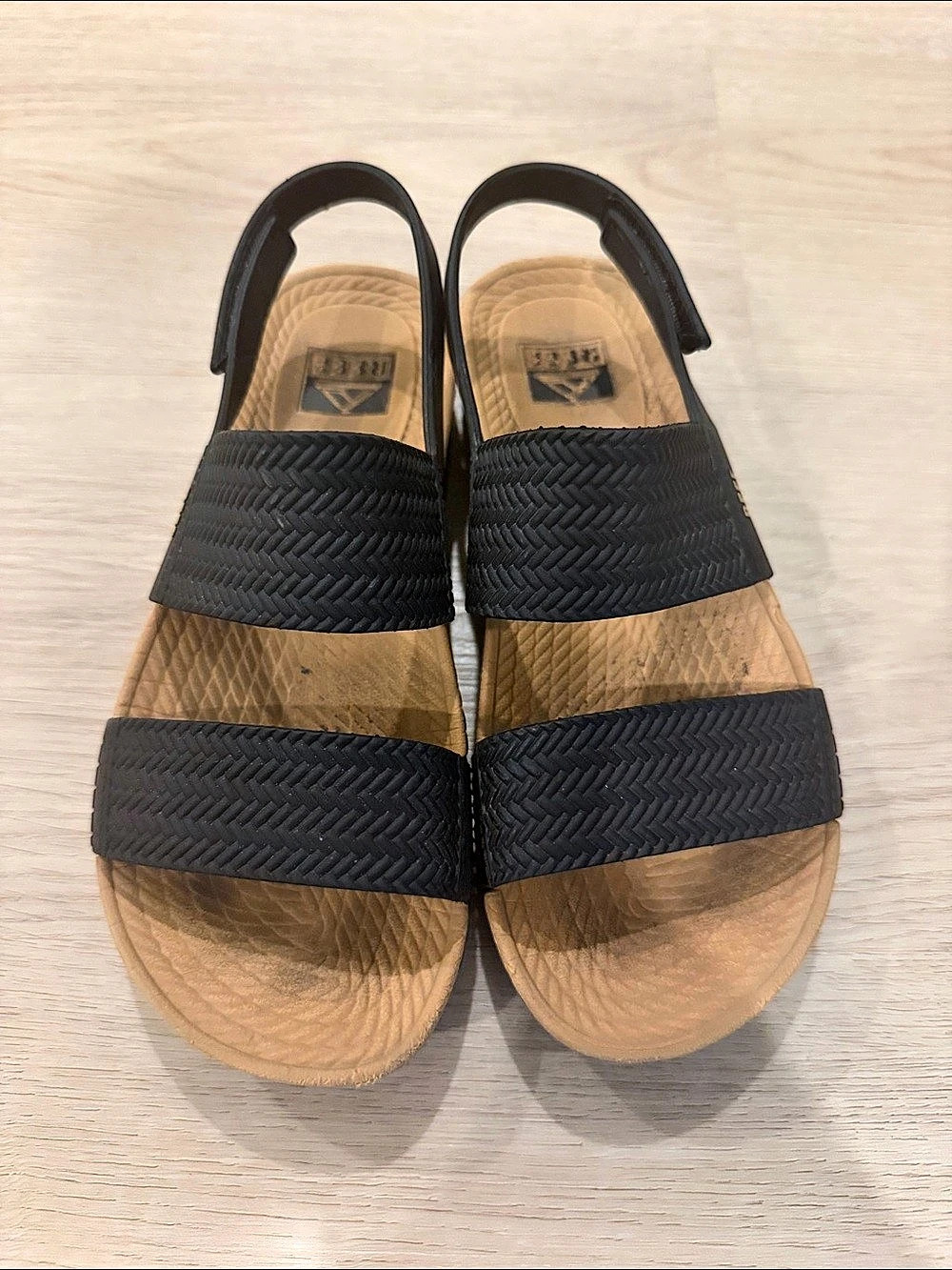 Reef Cushion Bounce Vista Slide Sandal Black & Brown US 5